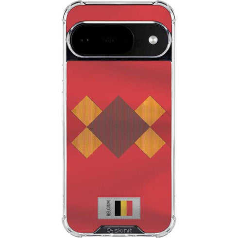 Belgium Soccer Flag Google Pixel 10 Clear Case